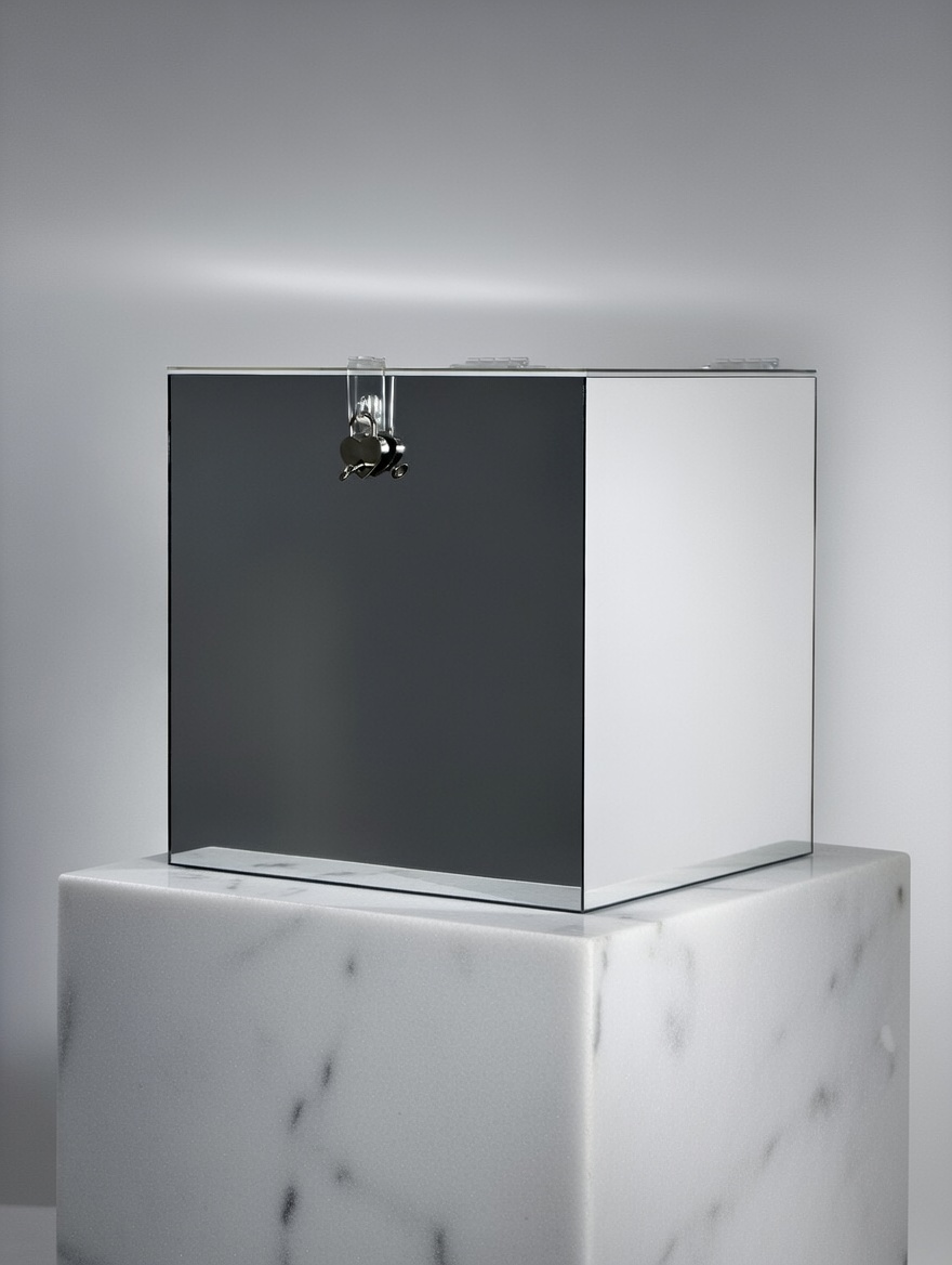 Akrilna kutija - Srebrna